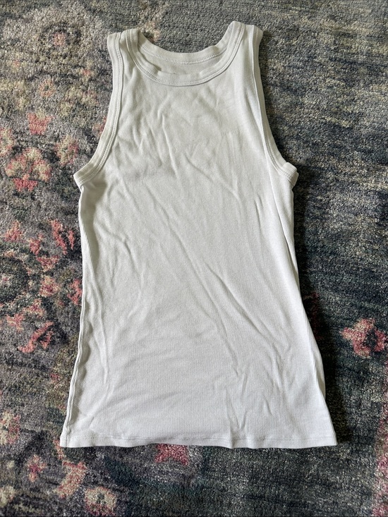 a new day Tops - A New Day Basic White Ribbed High Neck Tank Top - Great Condition Medium!